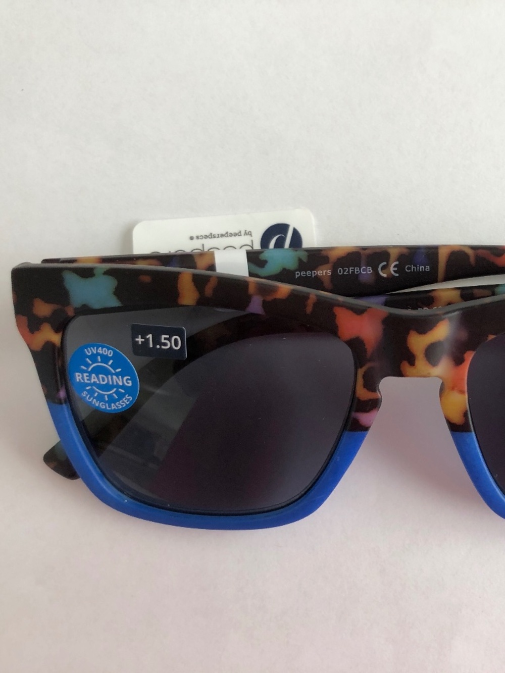 New‎ Peepers Cobalt Tortoise UV400 SUN READERS +1.50